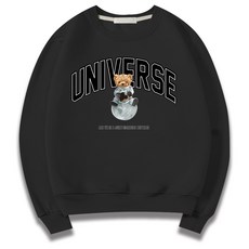 일루소 남녀공용 유니버스 베어 특양면 맨투맨