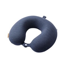 매일매일 함께 데일리 메모리폼 심플 목베개 목쿠션, 블루