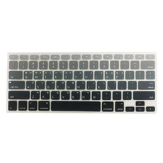 애니클리어 맥북 실리콘 에어 프로 레티나 터치바 키스킨 뉴에어13 A2337, 블랙그라데이션, 1개