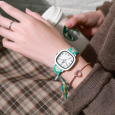 逍遙商會 學生 軍人 簡約 運動手錶, 1個, 綠色