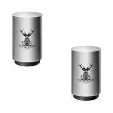 Booth Market 鋼製設計按壓式開瓶器, 麋鹿銀色, 2個