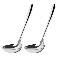科賓 304不鏽鋼迷你湯勺, 銀色, 2個
