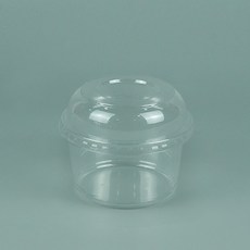DesignPackage 剉冰碗 圓形套組 500ML 小(上直徑 117mm x 下直徑 95mm x 高度 109mm), 1個, 50入