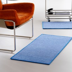 inroom 高磅數Delight棋盤格地墊, 普魯士藍