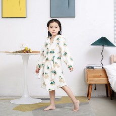 兒童可愛圖案浴袍, 小熊款