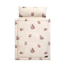 도노도노 유아용 사계절 모달 낮잠이불세트 일체형, 브라운베어