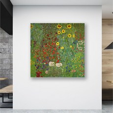백앤아트 클림트의 해바라기 명화 인테리어 캔버스 액자
