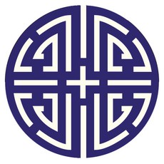 indi.k 藍色傳統圖案標籤 100入, 單一顏色, 1個