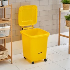 Fabulous 夏伊波伊 30公升 垃圾桶, 黃色, 1個