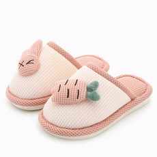兔子蘿蔔室內拖鞋, 粉色的