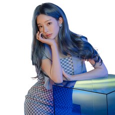 女性用手工蕾絲全頂假髮 自然分線豐盈捲, 1個, 煙灰藍