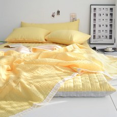 스코홈 여름 냉감 시어서커 누빔 요 4종 세트