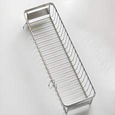 Living Gonggam 方形全304不鏽鋼瀝水廚具餐具筒 小號, 1個, 銀色