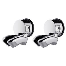 LIVINGiF 堅固的強力吸附蓮蓬頭架 09 鉻, 2個