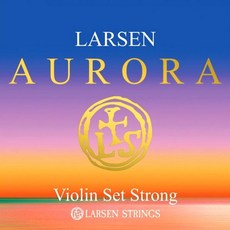 拉森 Aurora 4/4 強張力小提琴弦套組, 1套, Larsen Aurora, 混合色