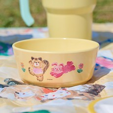 Poco Lifriends 幼兒用美耐皿深碗, 黃色, 1個