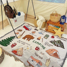 은희마법 북유럽풍 겨울용 태피스트리, 캠핑의 미학