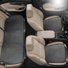 GMZ MOTORS 通風坐墊 駕駛座 + 副駕駛座 + 後座 套組, 黑色, 1套