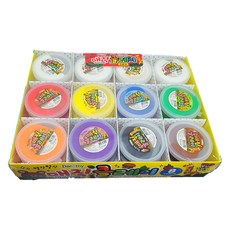 도로시팬시 매직 클레이 24p 세트, 흰색, 분홍, 노랑, 파랑, 초록, 주황, 보라, 검정, 갈색, 1개