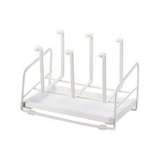 윈프라이스 철재 컵 건조 스탠드 거치대, 1개, 화이트