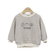 bebe nine 孩童條紋印花運動長袖衛衣