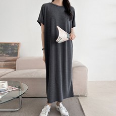 보리맘 델리 가오리핏 빅사이즈 롱 원피스 임부복 R871