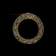 聖誕花圈燈串, 銀色 + 暖白光