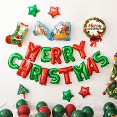 WOW PARTY KOREA 聖誕老人與魯道夫聖誕節裝飾組, 1套, 混色