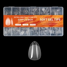 바르나 엣지 소프트 네일팁 숏아몬드팁 12종 x 50p 세트, 1개