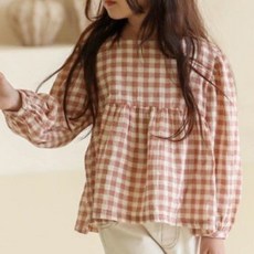 Neul女童款方形長袖襯衫