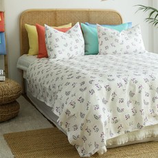 헬로우슬립 시원한 베리 썸머 풍기인견 홑이불, 블랙베리