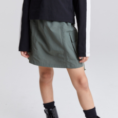 Kokoyarn 女童下擺抽繩工裝裙