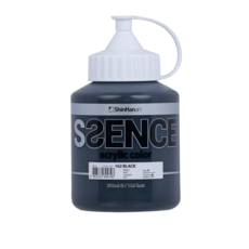 신한에쎈스 A시리즈 Bottle 아크릴컬러 물감 블랙 162, 500ml, 1색