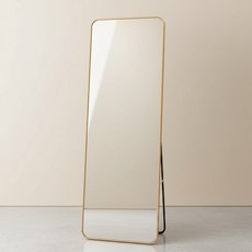 앞날창창 스탠드형 전신 거울 150 x 40 cm, 로즈골드