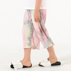 Kids Recipe 兒童涼感透氣漸層百褶褲