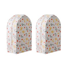 一次整理多個衣桿收納掛勾 衣套 花紋 小, 1件, 2個