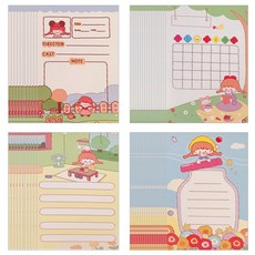 OON 소녀의 체크리스트 메모지 400p, B타입, 1세트