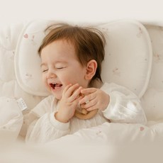 Bellement 嬰兒雙氣孔純棉網眼定型枕, 1個, 兔子款