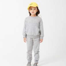 KIDSCREW 兒童素色刷毛上下套裝