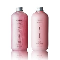 FIT YOUR SKIN 彈潤洗髮精 500ml x 2入 + 潤髮乳 500ml, 1套