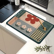 THEINHOME 石墨烯廚房檯面碗盤瀝水墊 單層, H 款 8