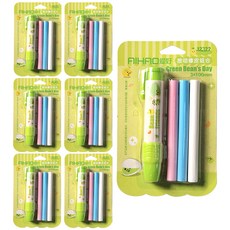 AIHAO 自動橡皮擦盒+橡皮擦替芯 3條組, 7套, 淺豆綠