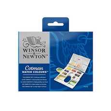 WINSOR&NEWTON 溫莎牛頓 Kotman 固體水彩顏料緊湊套組, 14色