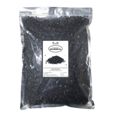 Rora Pet 彩色石頭 魚缸管裝飾礫石 3kg, 黑色, 1個