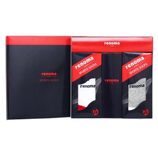 Renoma 女式戶外運動襪 2 雙裝禮品套組, 灰色, 白色