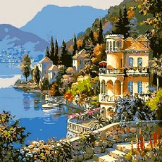 PIPO DIY風景畫繪畫套組 夏季主題系列 40 x 50 cm, Q1084, 1個