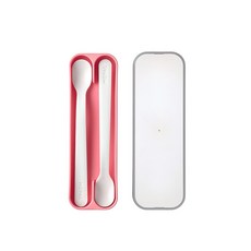MEPAL MIO 好幫手二件組 100%無BPA 附收納盒, 粉紅色, Spoon, 1組