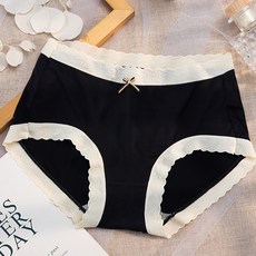 여성용 통기성 MA 젤리 파스텔 삼각 팬티 2p