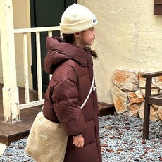 GOINGKIDS 兒童長版連帽羽絨外套