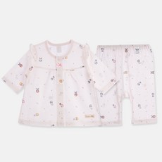 Organic Boom 女童杯子兔夏季七分袖家居服套裝